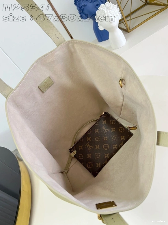 Cheap Key Low VUITTON MM-47*30*14CM LOUIS Cabas 0813